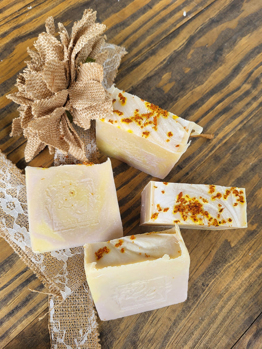 Lavender and Orange swirl